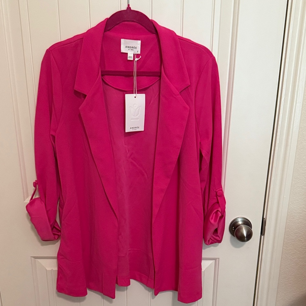 Andree by Unit Fuchsia Women's Blazer Size Large
